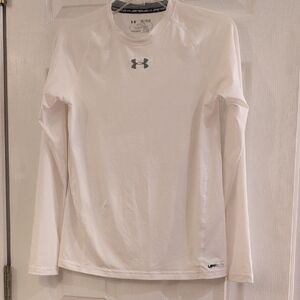 Under Armour Heat Gear Youth XLG Long Sleeve White Tee